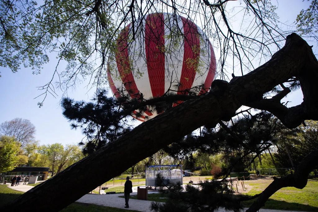 Élményléghajózás, Ballon, Városliget, Panoráma, Busapest, Élményléghajózás a Városligetben, léghajó, kilátás 