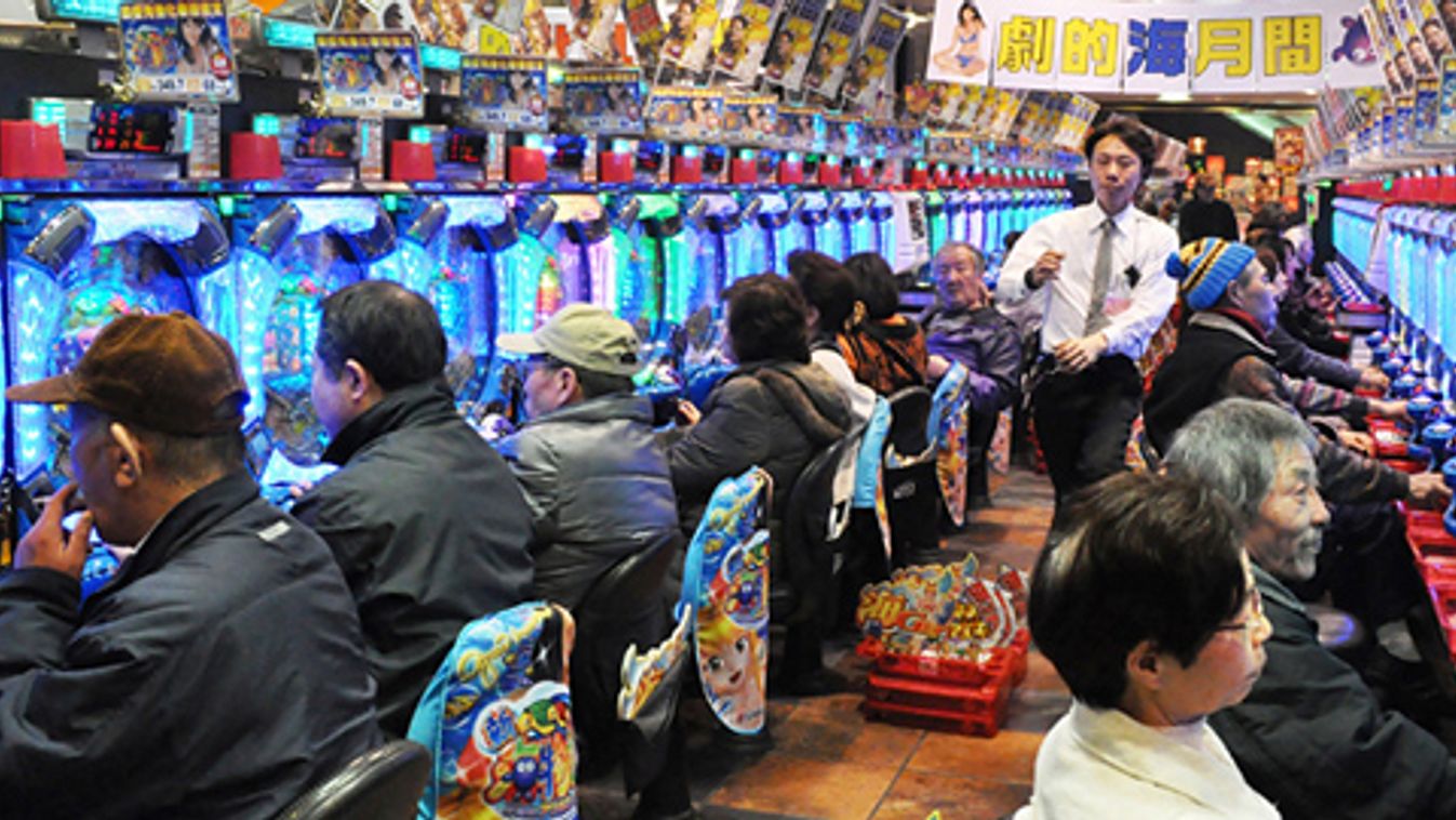 A Japán utazás 1. része, pachinko nevű japán játék, játékterem