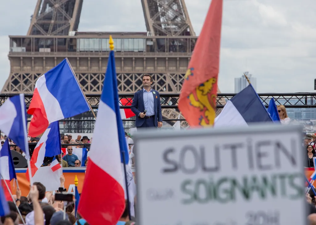 francia koronavírus korlátozások elleni tüntetés, Franciaország, tüntetés, 2021 
