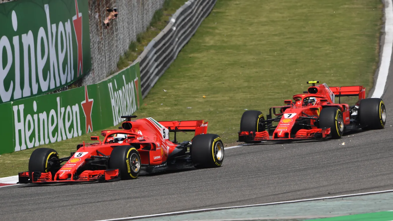 A Forma-1-es Kínai Nagydíj, Sebastian Vettel, Kimi Räikkönen, Ferrari 