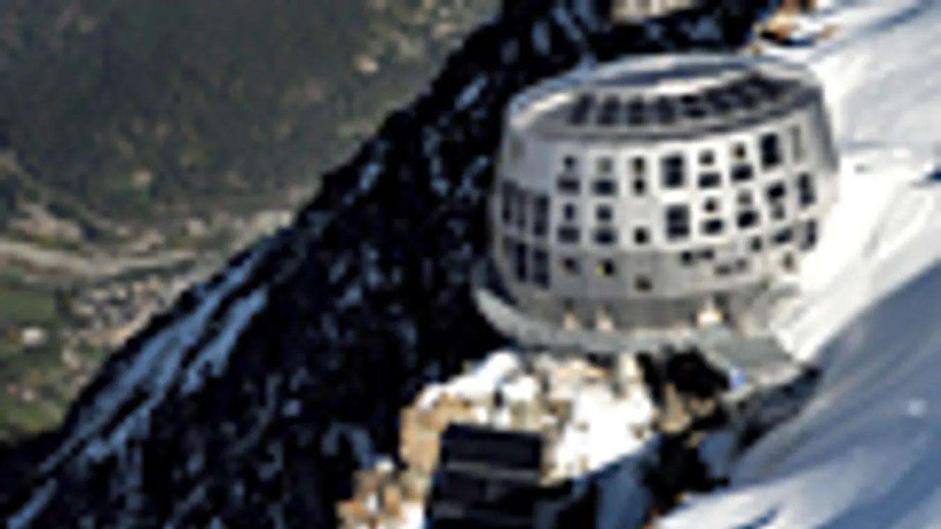 Dome du Gouter, menedékház projekt 3835 méteren, Mont-Blanc