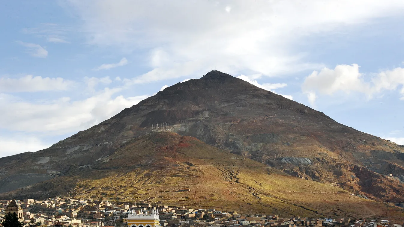 Cerro Rico, bánya, ezüst, bányászat, Bolívia, hegy, ezüstbánya 