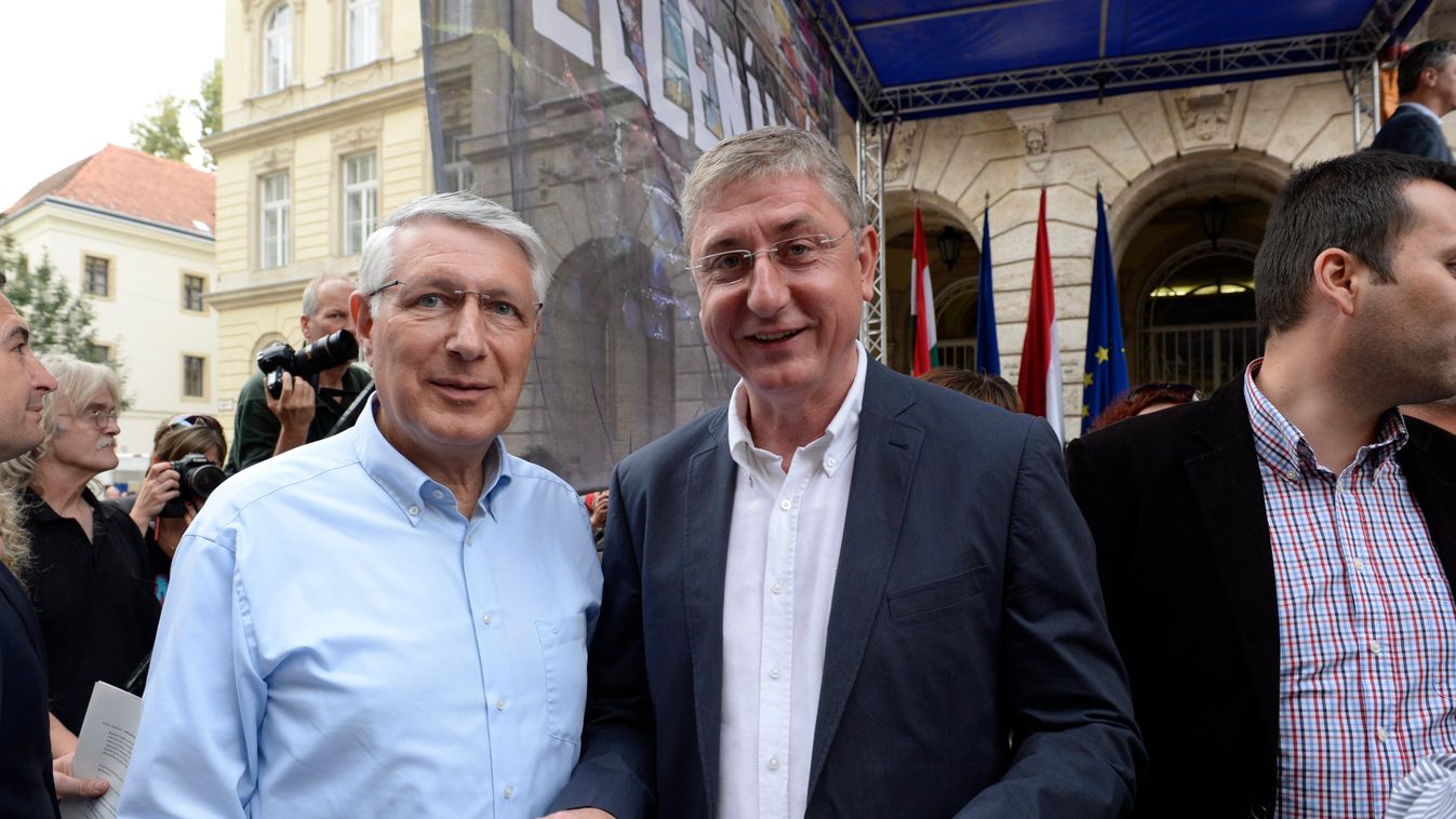 Falus Ferenc; Gyurcsány Ferenc 
 a baloldali pártok (MSZP-DK-Együtt PM) főpolgármester-jelöltje,  Demokratikus Koalíció, Ellenállás napja, 