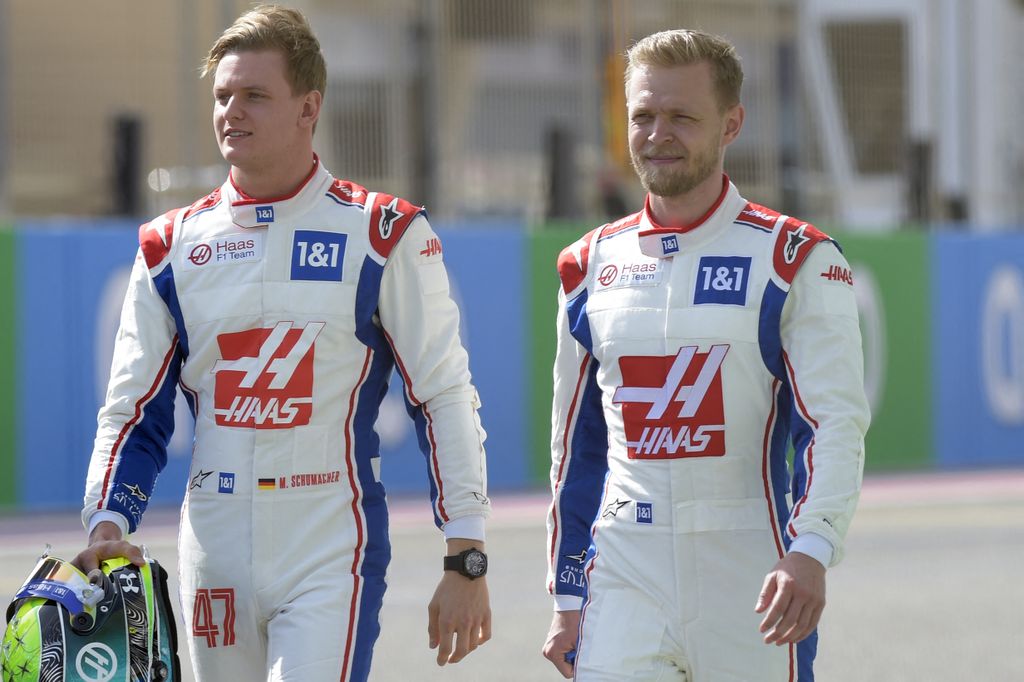 Forma-1, teszt, Bahrein 1. nap, Magnussen, Mick Schumacher, Haas 