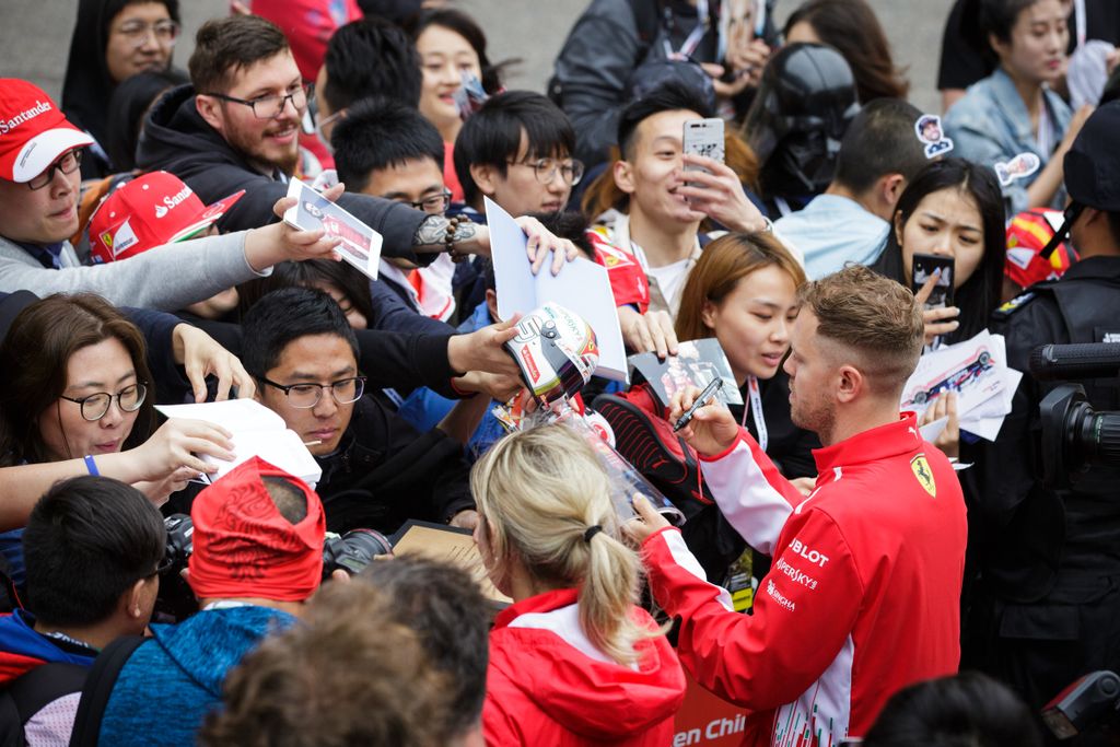 A Forma-1-es Kínai Nagydíj előkészületei, Sebastian Vettel, Scuderia Ferrari 