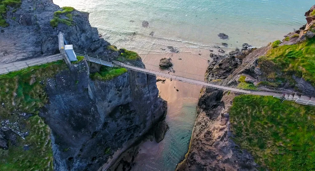 Carrick-A-Rede, Rope, kötélhíd, Ír-sziget, Carrick, sziget, Írország 