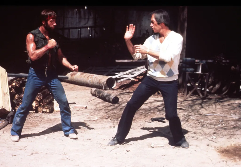 Lone Wolf McQuade Cinema Action movie Horizontal FIGHT 