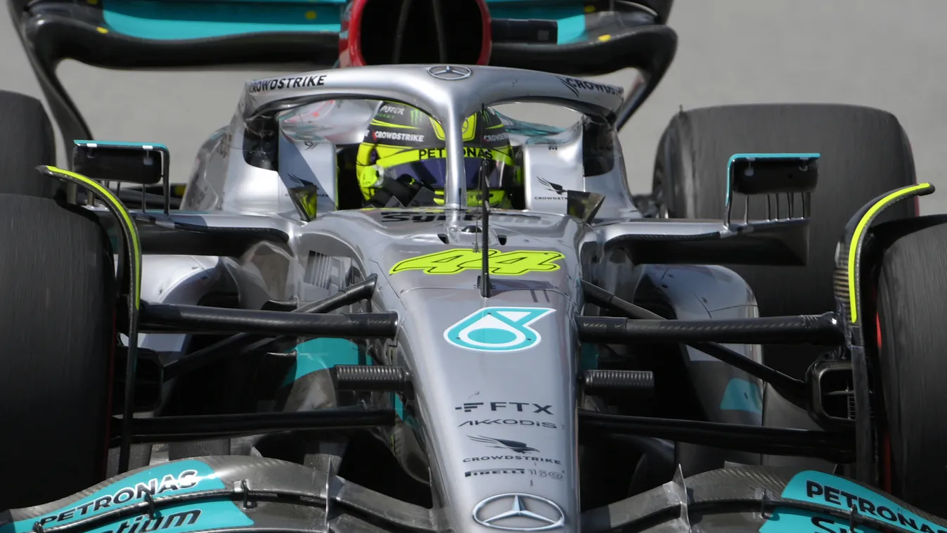 Forma-1, Lewis Hamilton, Mercedes, Spanyol Nagydíj 2022, péntek 