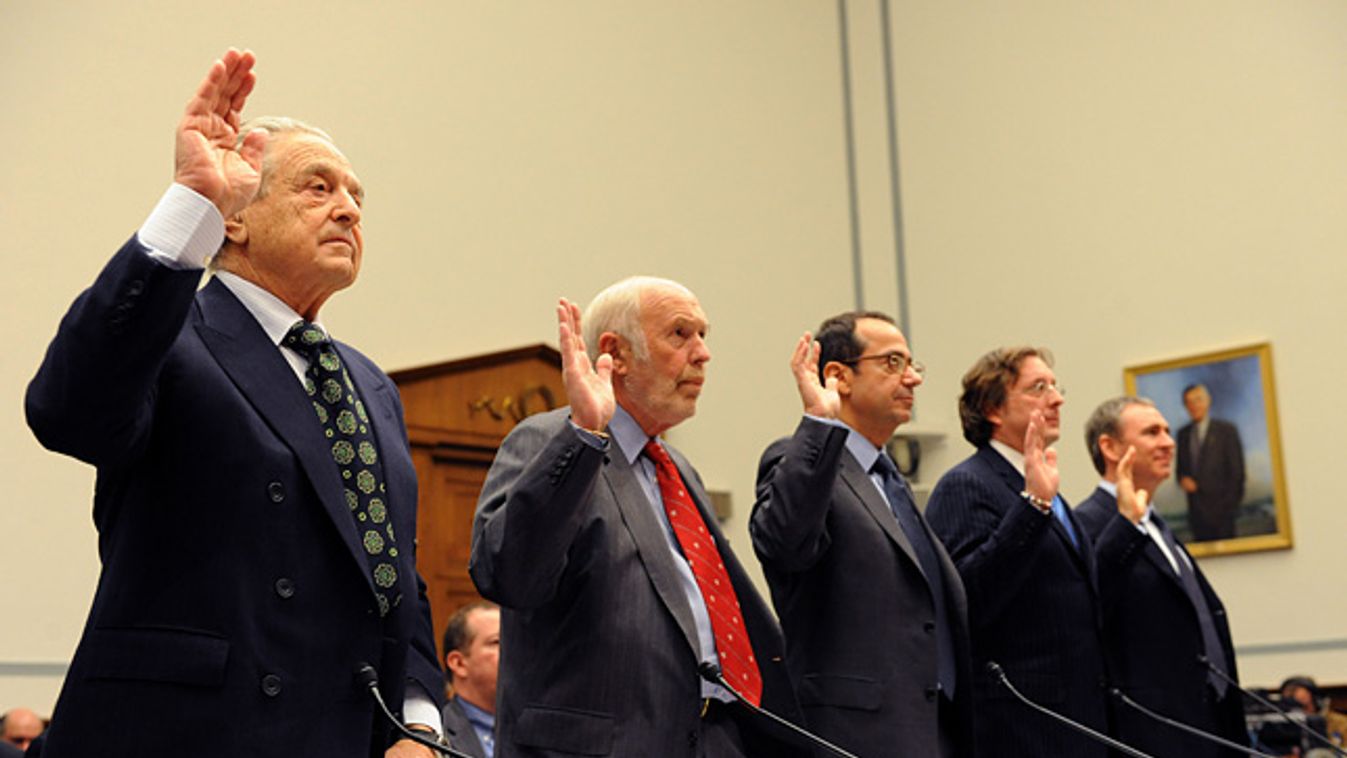 támadás a forint ellen, Soros György és a Soros alapítvány igazgatósága esküt tesz egy maghallgatáson, Capitol Hill