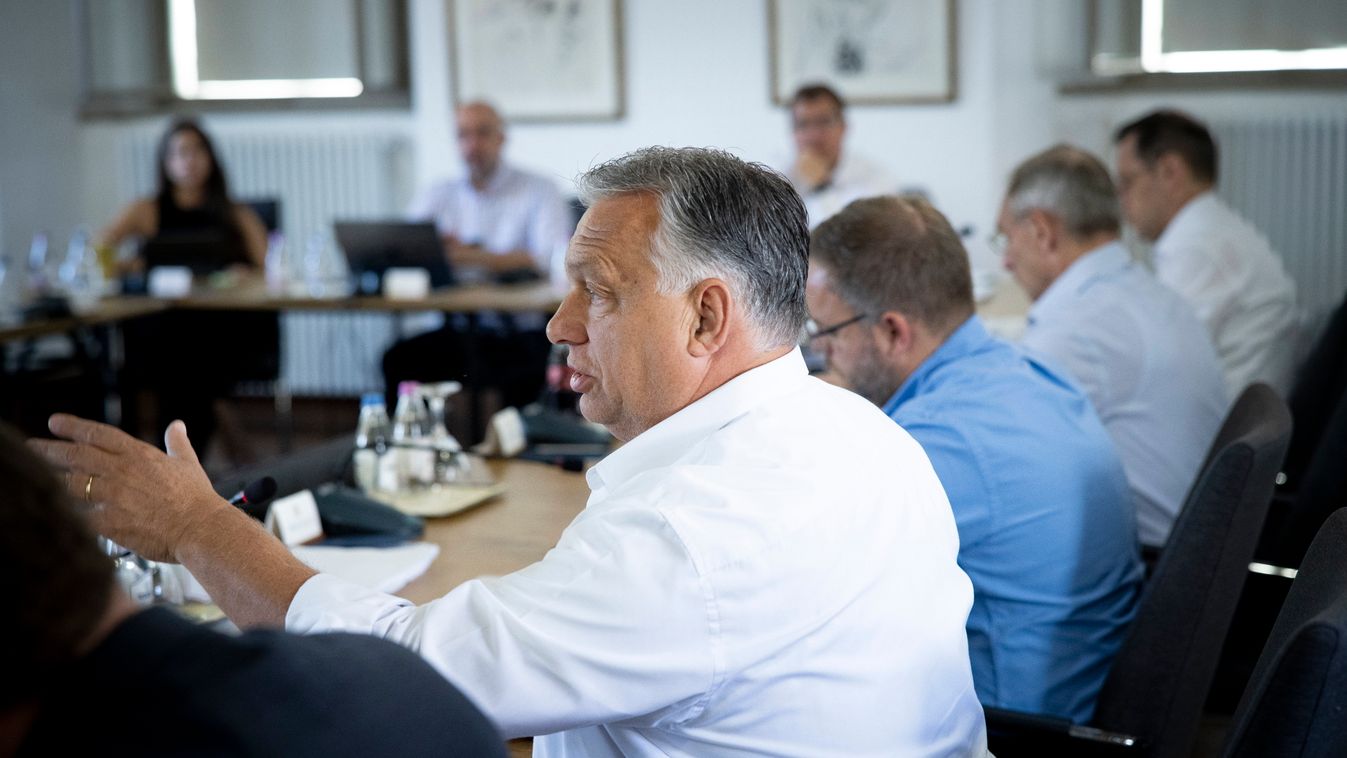 Orbán, Viktor, 2023. július 13., Sopron, sopronbánfalvi, kolostor, kormányülés, 