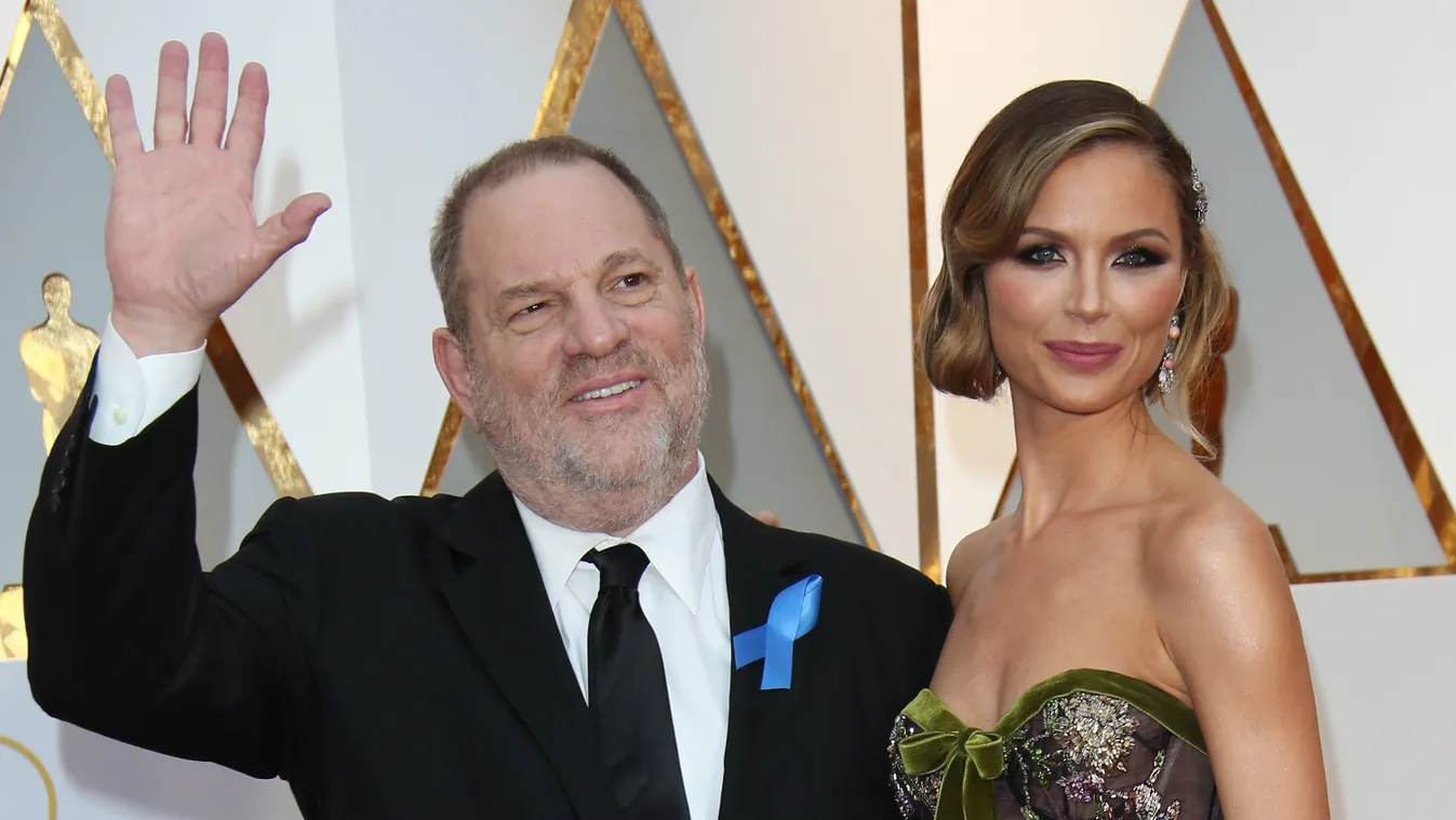 Harvey Weinstein és felesége Georgina 