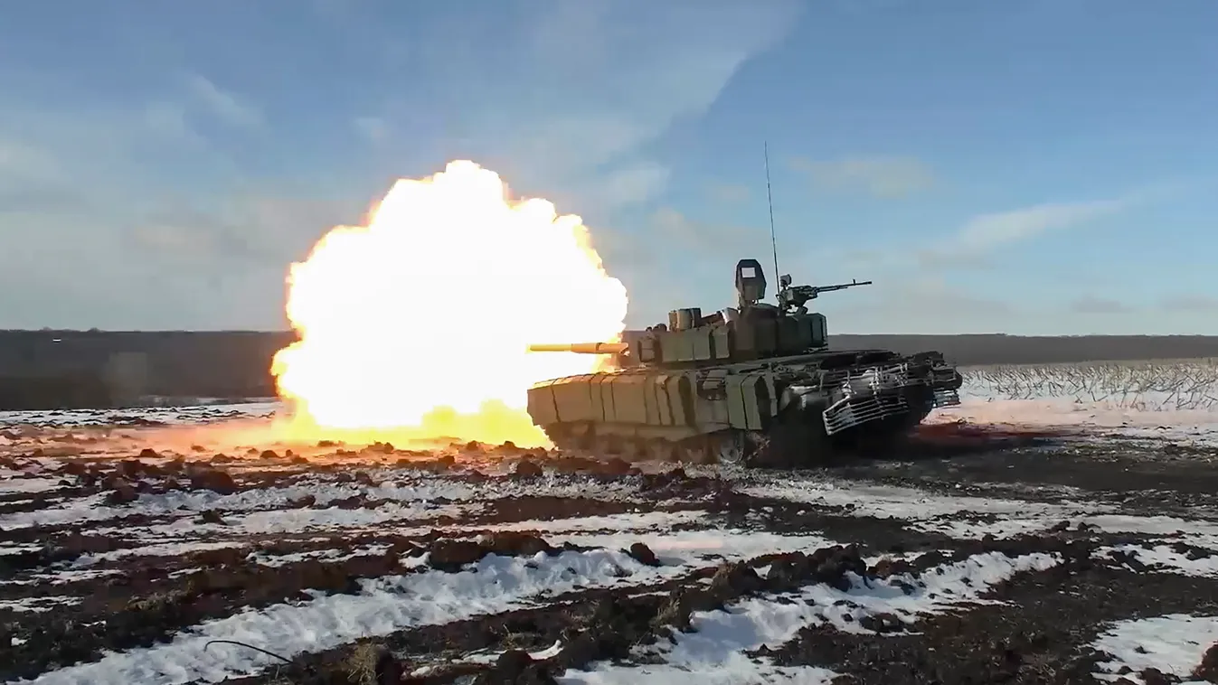 Oroszország, Ukrajna, háború, orosz-ukrán háború, tank, orosz tank, Donyeck, T-90 
