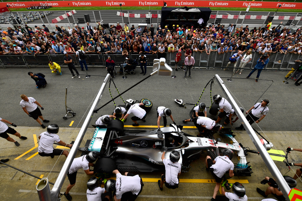 Előkészületek a Forma-1-es Spanyol Nagydíjra, Lewis Hamilton, Mercedes-AMG Petronas 
