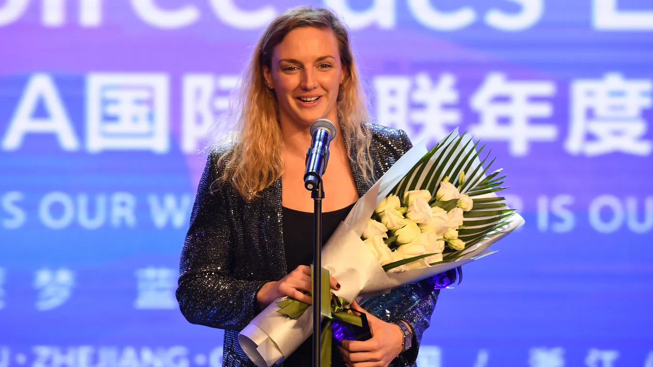 Katinka Hosszu wins FINA Best Female Swimmer of 2018 at FINA World Aquatics Gala China Chinese Zhejiang Hangzhou FINA World Aquatics Gala 