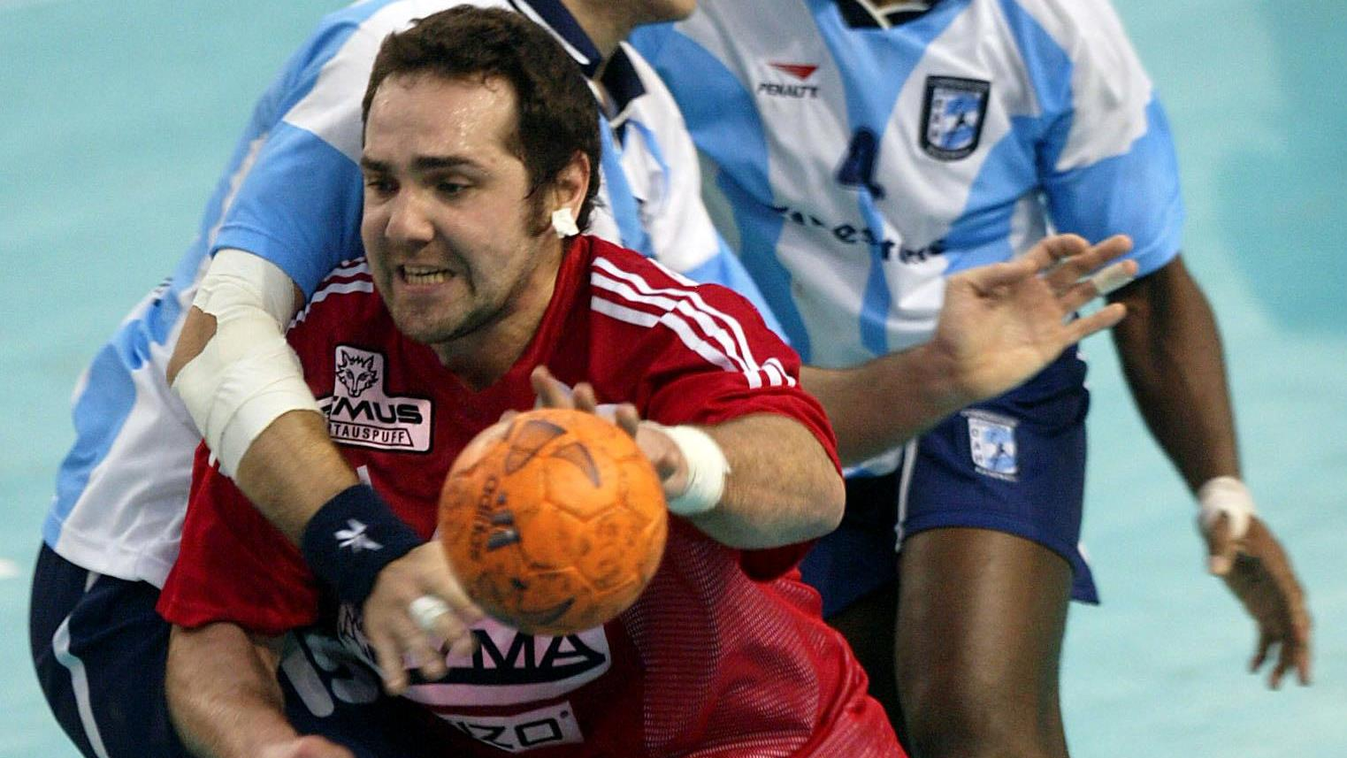 HAND-BALL-MONDIAL 2003 Vertical SPORT-ACTION MAN WORLD CHAMPIONSHIP MATCH HANDBALL, Bendó Csaba 