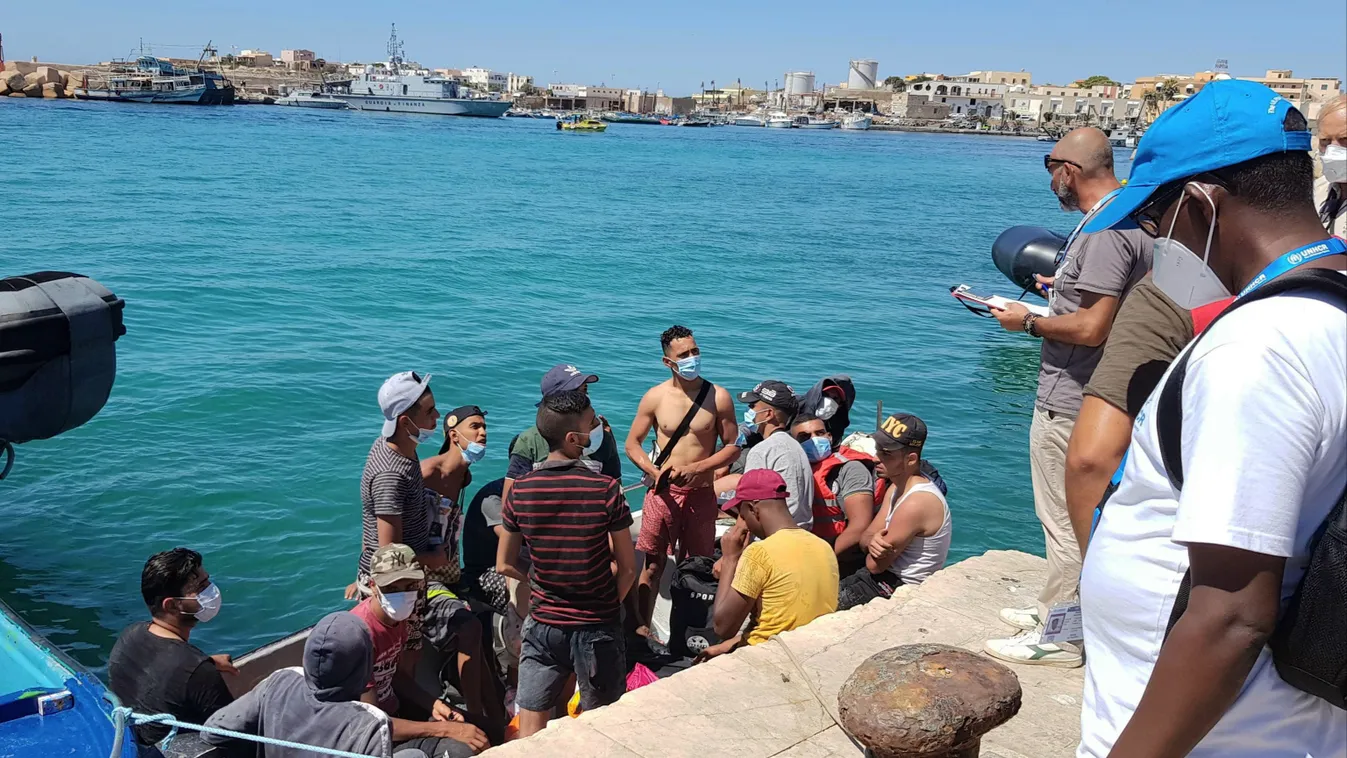 bevándorlás Lampedusa 