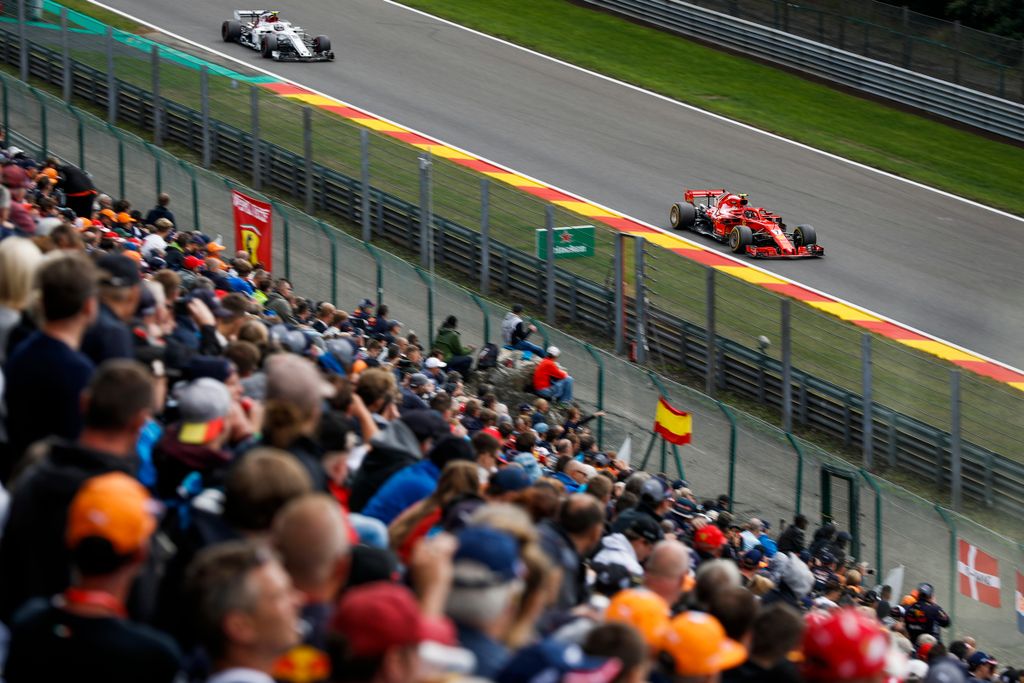A Forma-1-es Belga Nagydíj szombati napja, Kimi Räikkönen, Scuderia Ferrari. címlap 