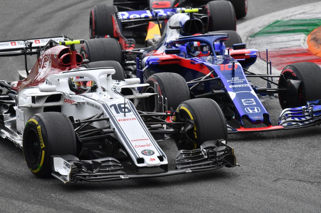 A Forma-1-es Olasz Nagydíj, Max Verstappen, Charles Leclerc, Sauber, Pierre Gasly, Toro Rosso 