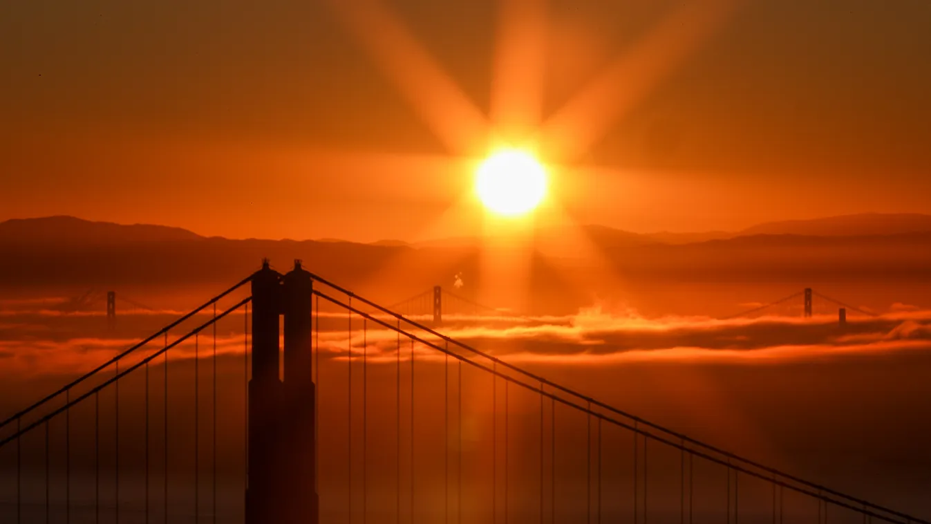 Sunrise with foggy morning over Golden Gate Bridge California Dream,Fog Golden Gate Bridge,Fog San Francisco,Foggy Horizontal 