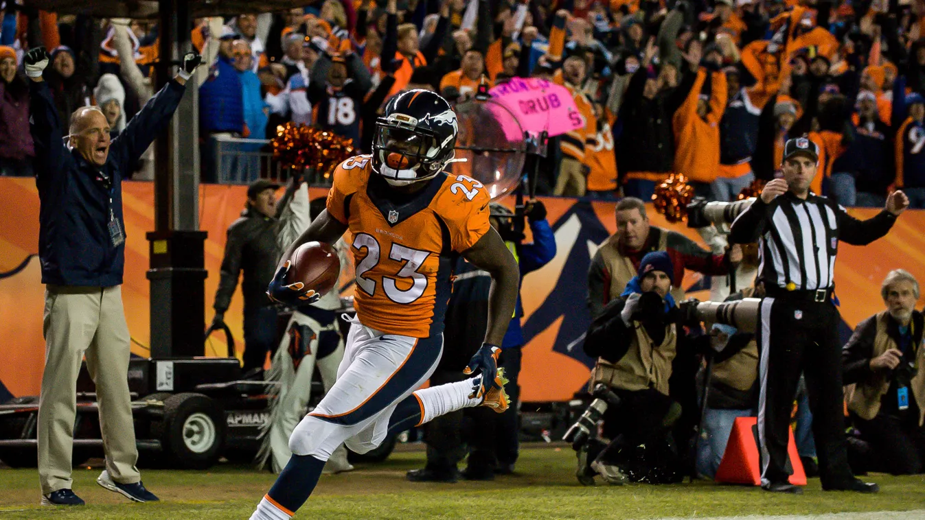 San Diego Chargers v Denver Broncos GettyImageRank2 American Football - Sport Scoring USA Denver Touchdown Running Back San Diego Chargers Photography NFL Sports Authority Field at Mile High Denver Broncos Fourth Quarter - Sport Match - Sport Ronnie Hillm