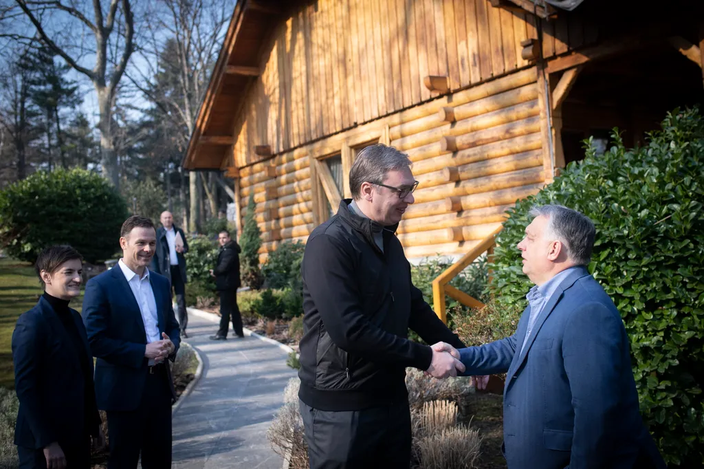 ORBÁN Viktor, Alekszandar Vucic szerb államfő, találkozó, Belgrád 