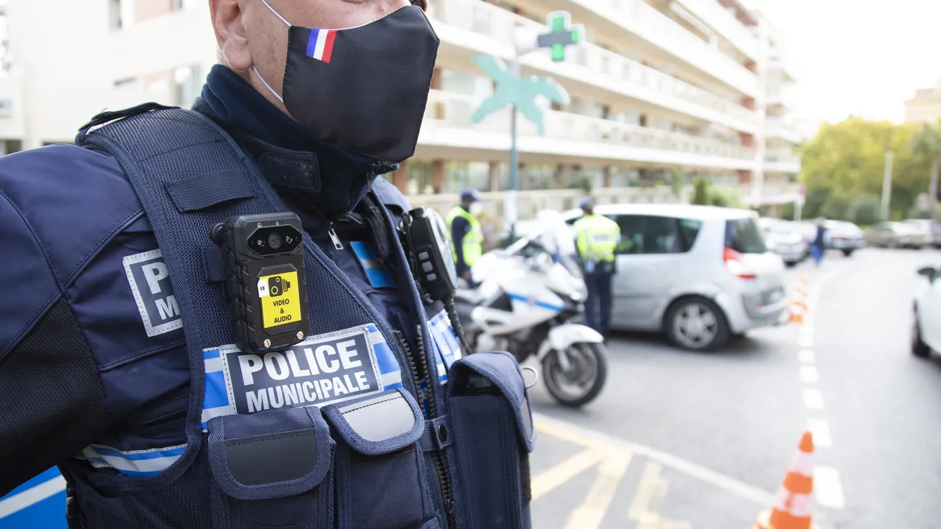 franciaország, francia, rendőrség, fenyegetés, illusztráció 