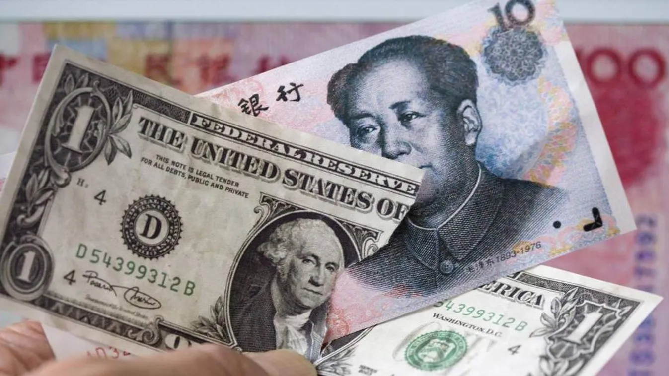 Kína USA jüan dollár bankjegy pénz gazdaság befektetés 