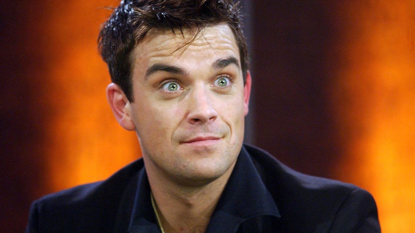 Robbie Williams ACE AUSTRIA:AUT Arts-Culture-Entertainment Celebrities ENTERTAINMENT MUSIC facial_expression head_shot single surprised HORIZONTAL 