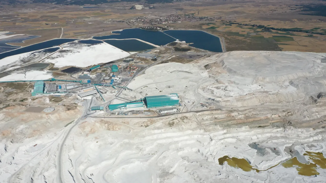 Preparations continue at the facility to produce lithium in Turkey's Eskisehir province 2020,Bor,bor mine,drone,Eskisehir,Eti Mine Works,October,Seyitga 