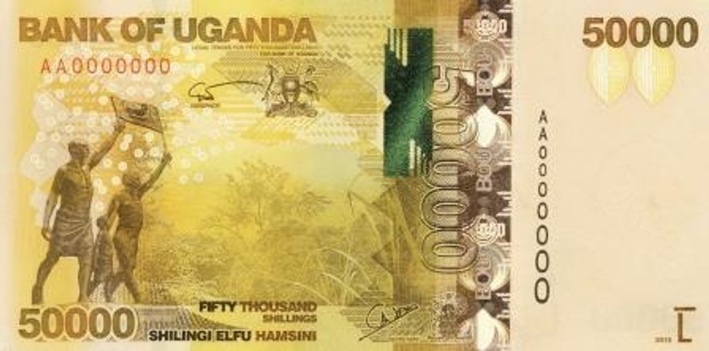 Bankjegyek, Uganda 50000 Shillings notes 