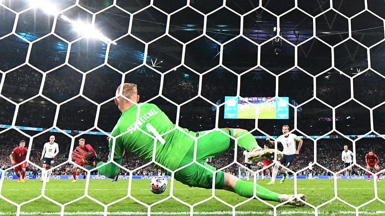 Anglia - Dánia, Foci EB, labdarúgó Európa-bajnokság, Euro 2020, labdarúgás, elődöntő, Wembley Stadion, London, 2021.07.07. 