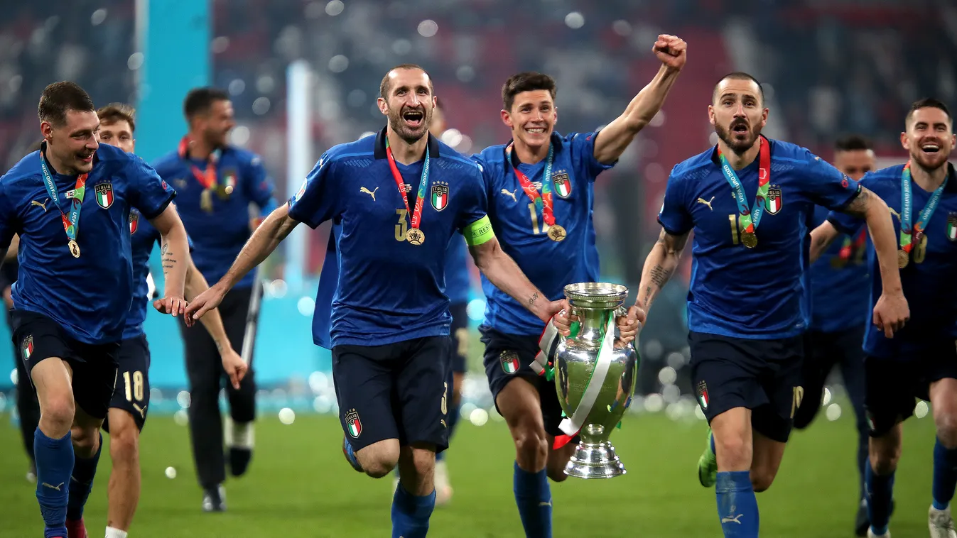 Olaszország - Anglia, Foci EB, labdarúgó Európa-bajnokság, Euro 2020, labdarúgás, döntő, Wembley Stadion, London, 2021.07.11. 