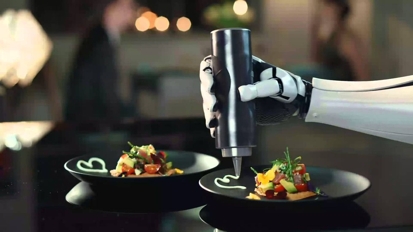 robot, chef, főzés 