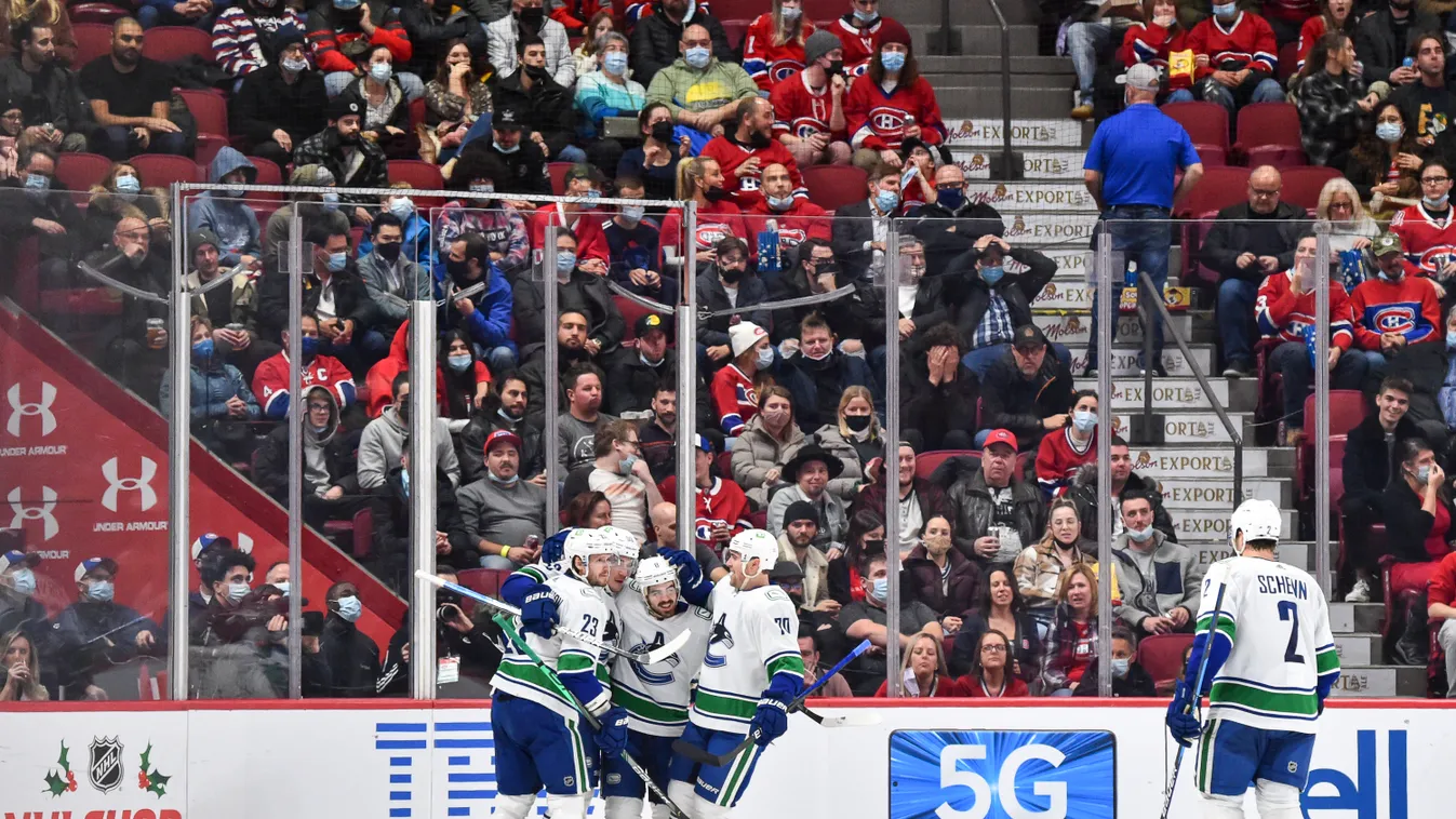 Vancouver Canucks v Montreal Canadiens GettyImageRank2 Color Image national hockey league 2021 people sports league nhl professional sport match-sport Horizontal ICE HOCKEY SPORT 