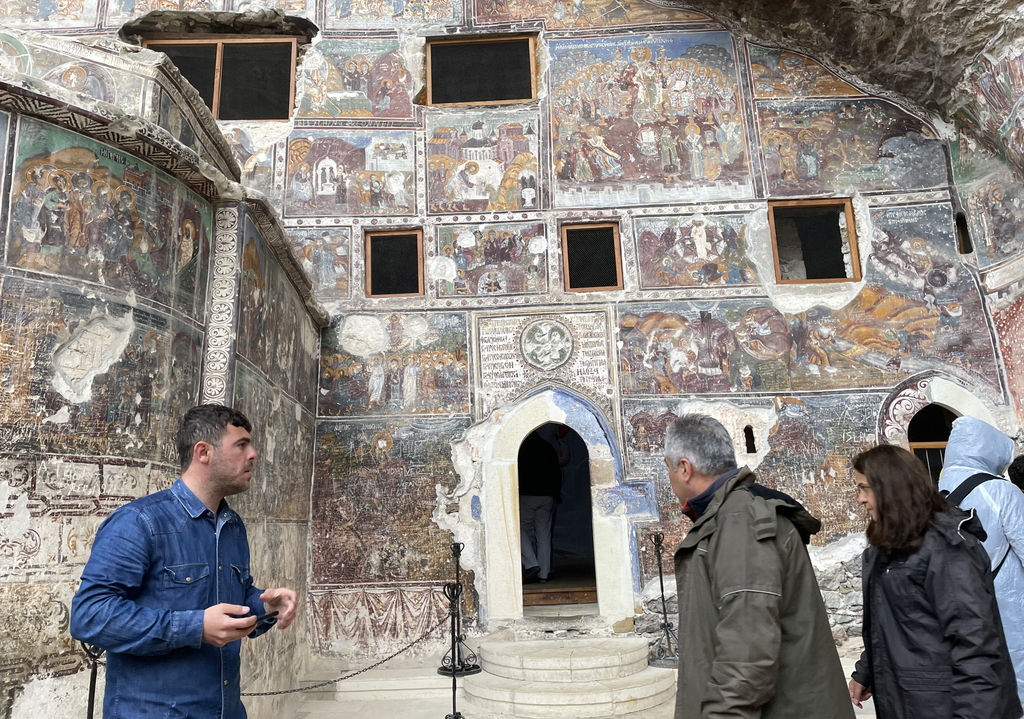 Sümela kolostor, Törökország Trabzon's Sumela Monastery reopened to local and foreign tourists Sumela Monestry,Trabzon,Turkiye Horizontal 