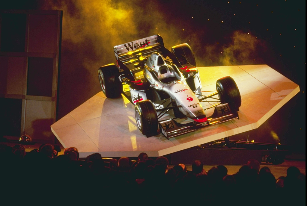 Forma-1, McLaren-Mercedes, Alexandra Palace London 1997 bemutató 