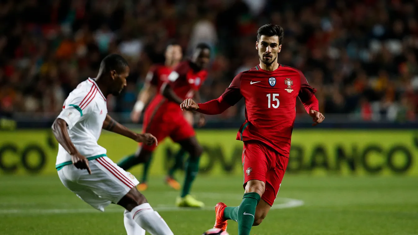 Portugal v Hungary - FIFA 2018 World Cup Qualifier Portugal FIFA World Cup Hungary Arts Culture and Entertainment Bestof Club Soccer Defender - Soccer Estádio da Luz Forward - Athlete Happiness Vinícius Paulo 