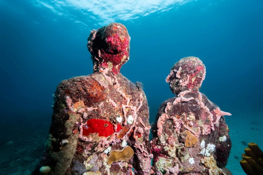 Jason, deCaires, Taylor, szobor, szobrász,  víz, alatti, szoborpark, Molinere, Underwater, Sculpture, Park, Cancún, Underwater, Museum, 