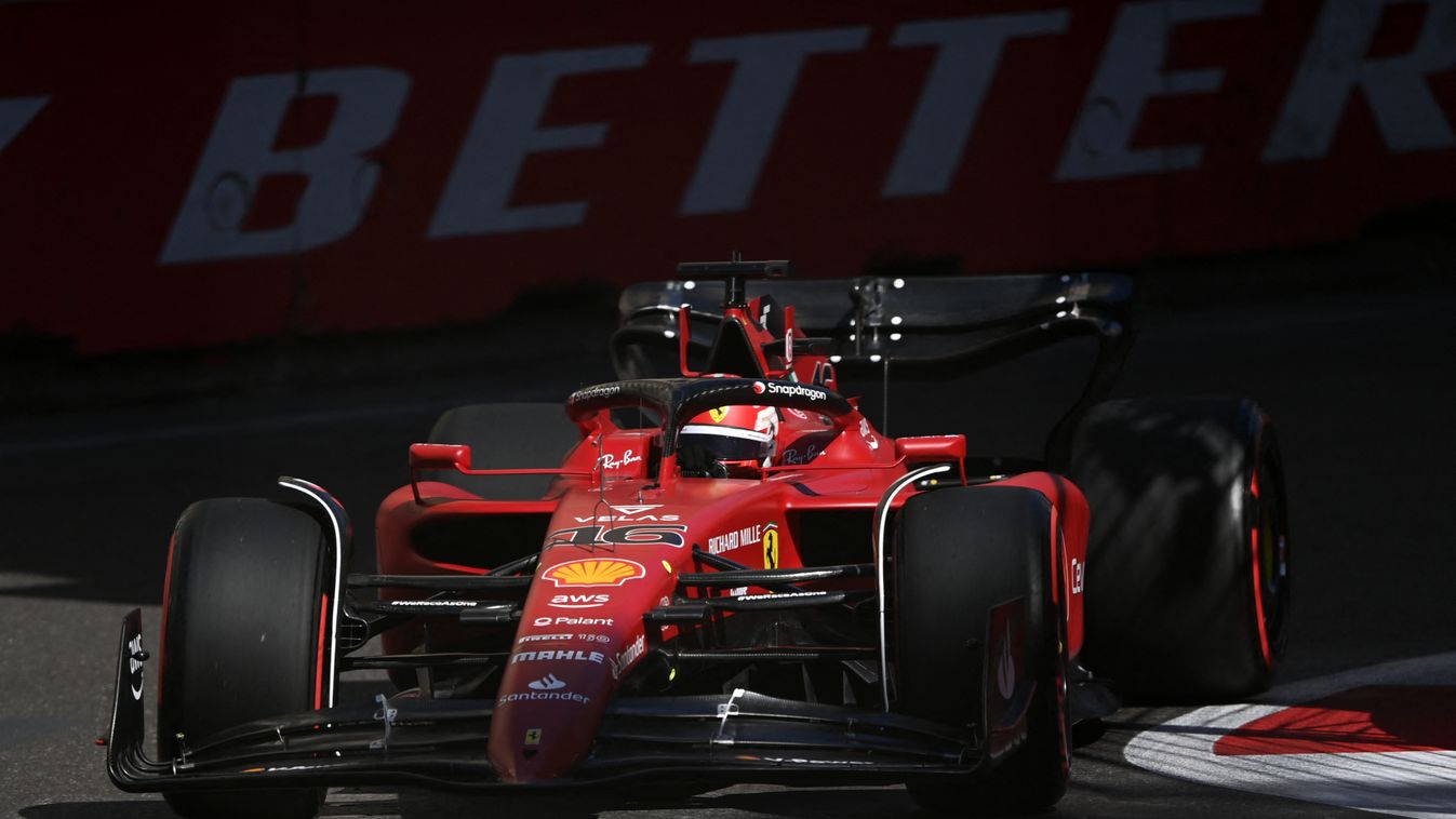 Forma-1, Charles Leclerc, Ferrari, Azeri Nagydíj 2022, péntek 