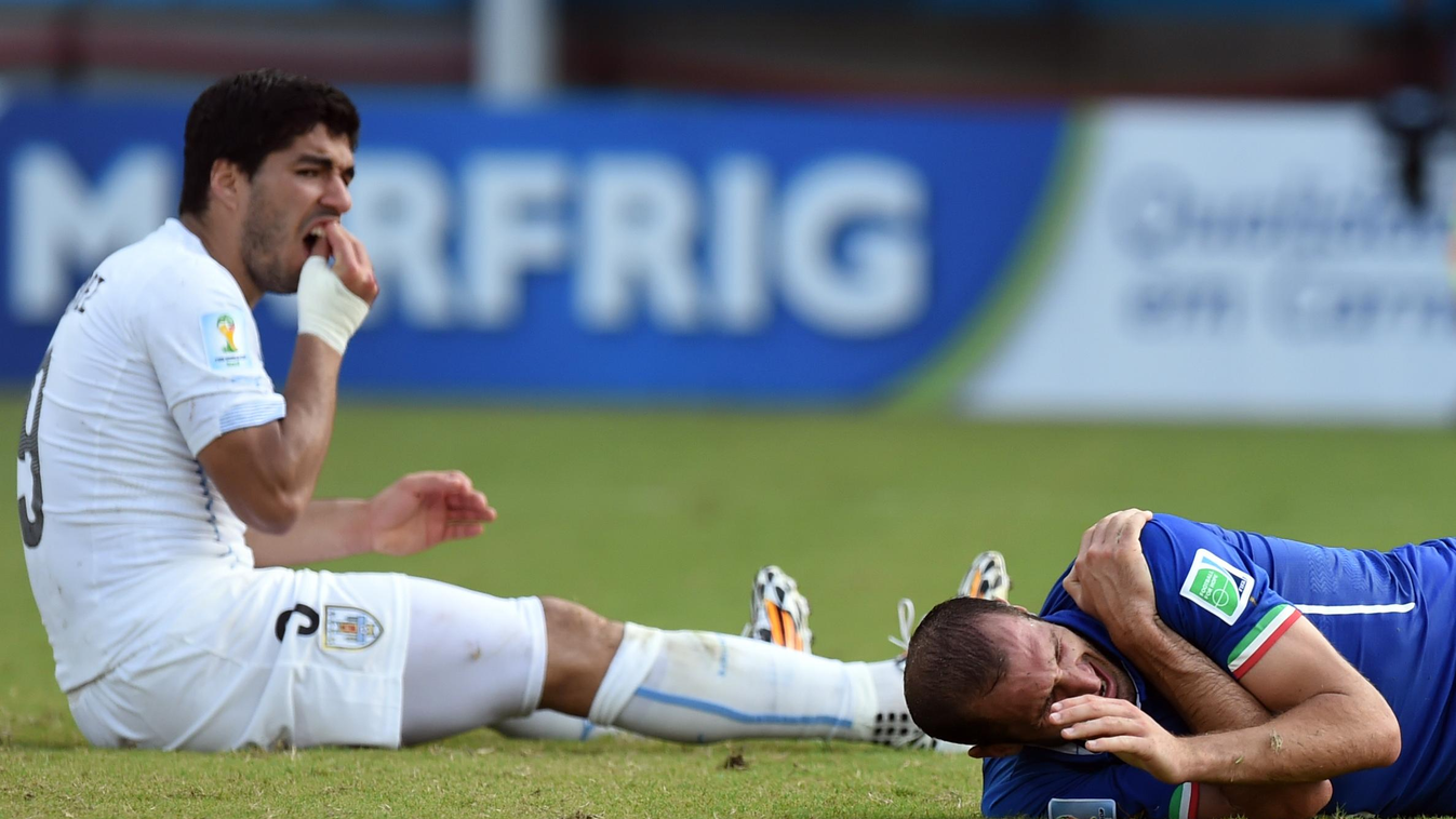 Harapós kedvében volt az uruguayi játékos, Luis Suarez 