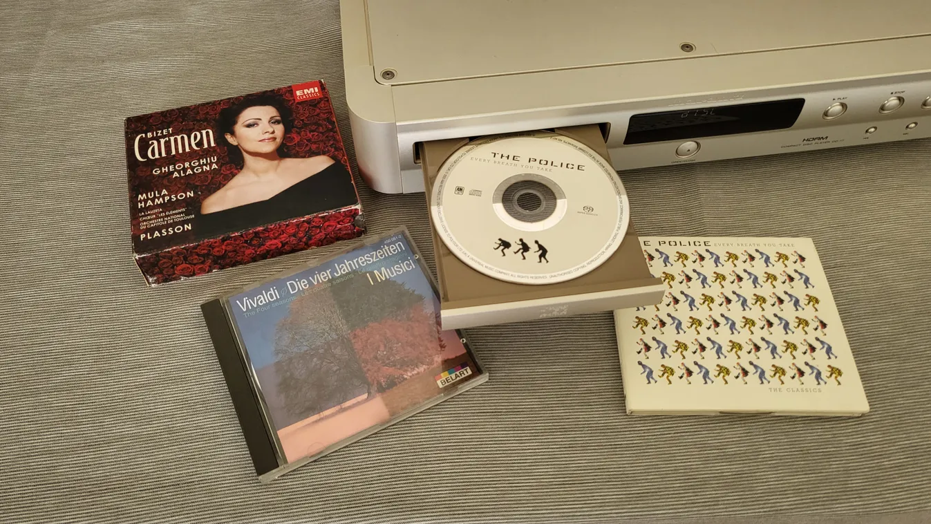 CD, lemez, compact disc, retro 