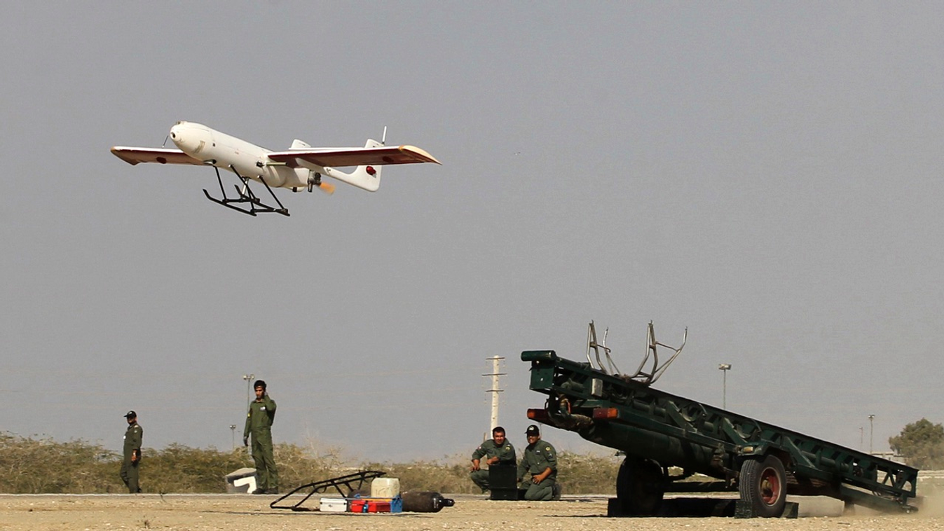 irán drón hadsereg gyakorlat 