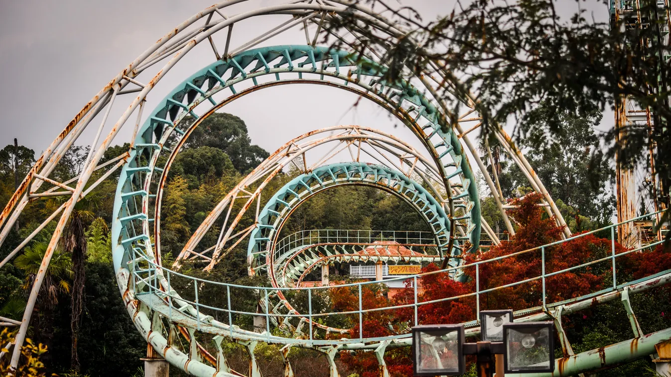 Nara Vidámpark, Japán, elhagyatott, elhagyatott hely, vidámpark 