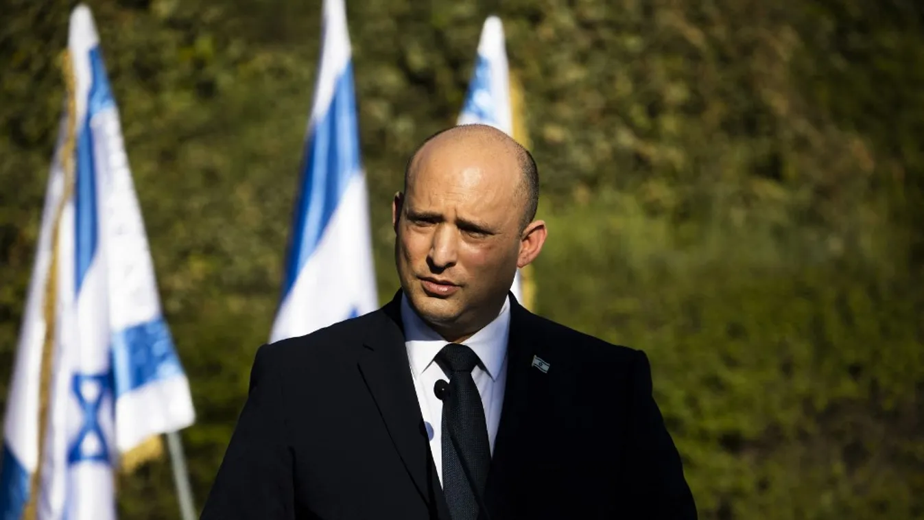 Naftali Benet izraeli miniszterelnök 2021. október 10-én 