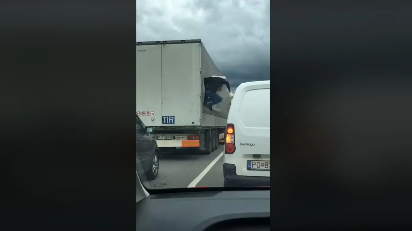 Migráns, Szlovákia, eperjes, kamion 