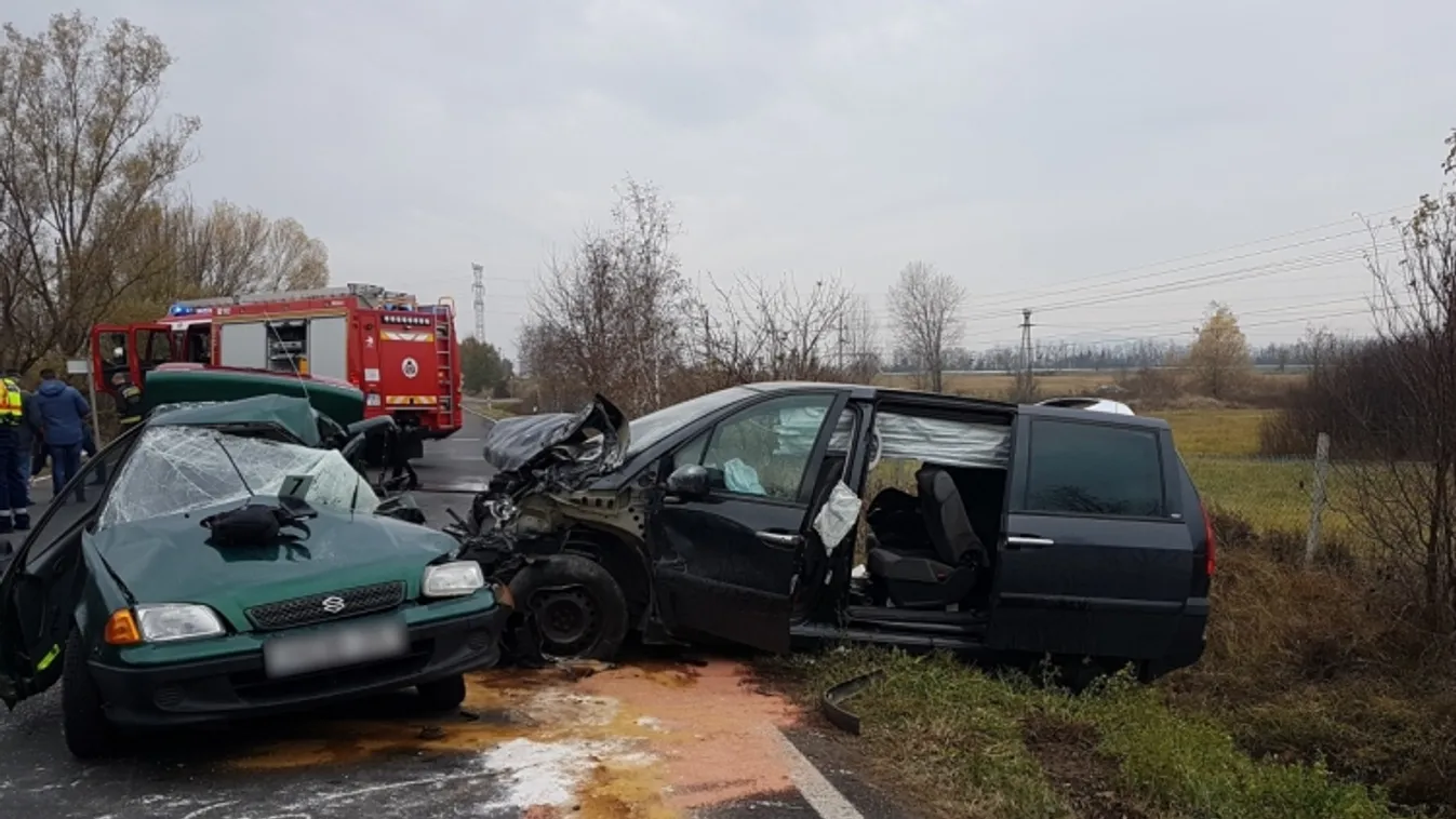 baleset, Pécs, 57-es főút 