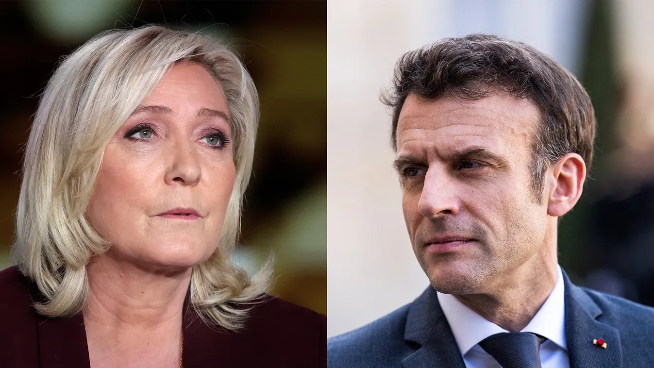 Emmanuel Macron, Francia Köztársaság elnöke, Marine Le Pen, 