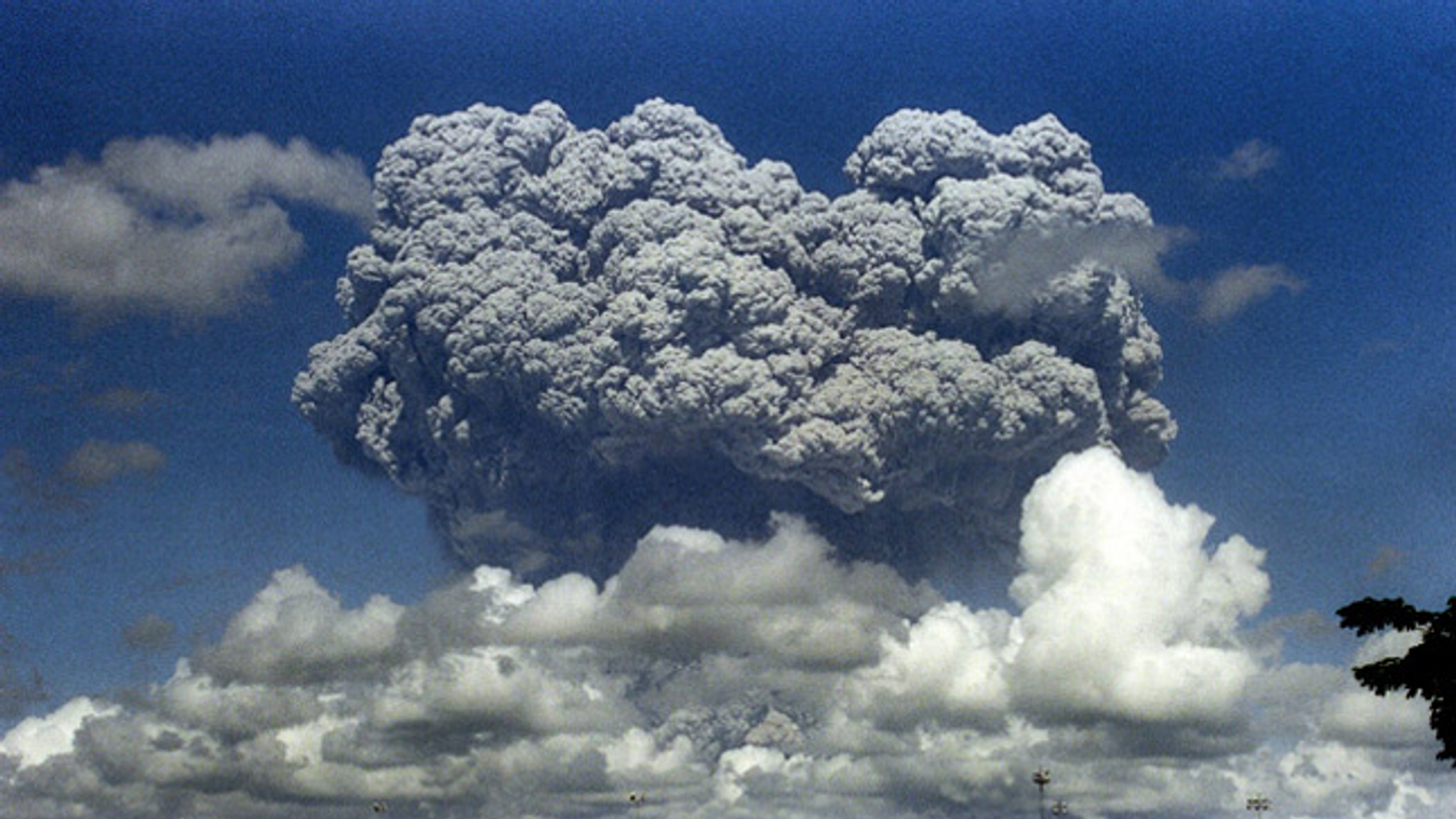 Pinatubo vulkán, Fülöp-szigetek, hamufelhő, kén-dioxid 