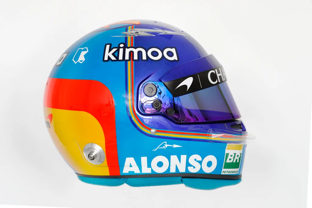Forma-1, Fernando Alonso, McLaren Racing, bukósisak 