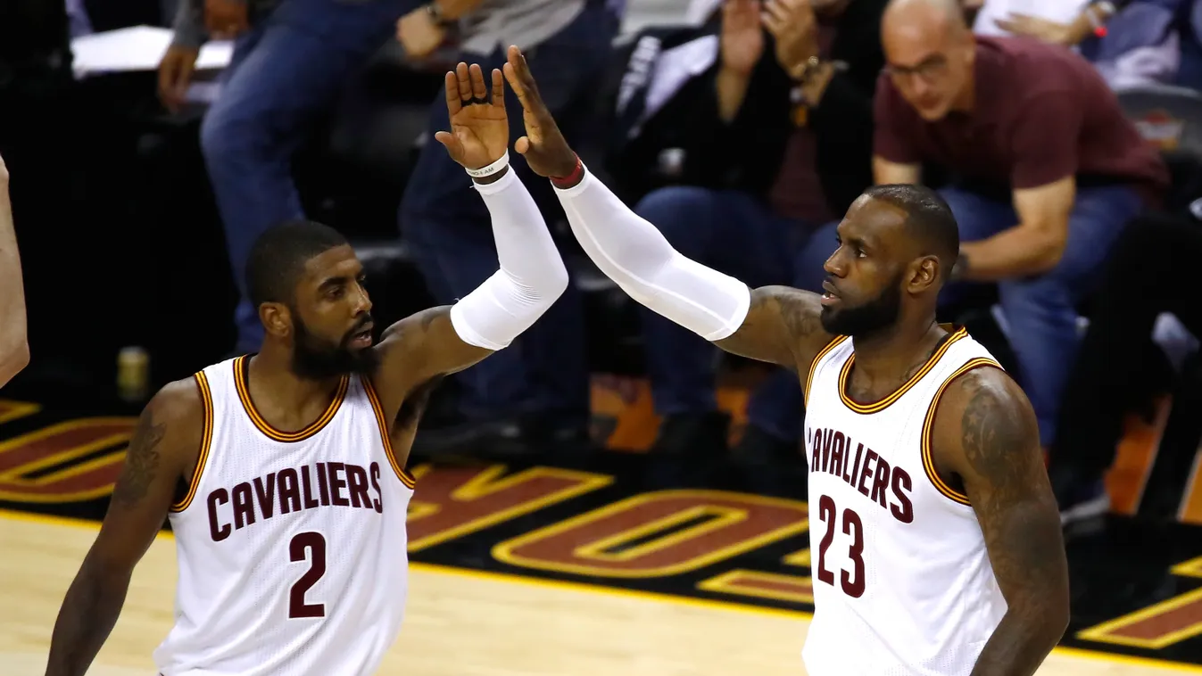 Kyrie Irving, LeBron James 